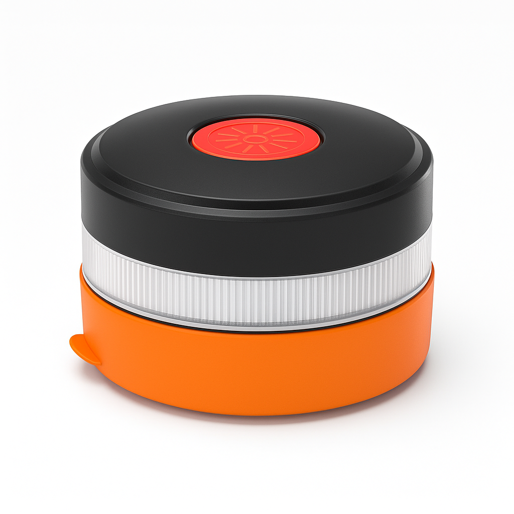 Baliza emergencia con funda para camion V16 Ostark conectada con geolocalizacion DGT 3.0, luz de emergencia homologada, conectada y autorizada por DGT, señal V16 con pilas incluidas, conectividad Telefonica , vision 360 grados (copia)