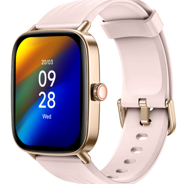 Ostark Reloj Inteligente con Pantalla AMOLED 1.85" (320×385), Corona Giratoria, Llamadas Bluetooth,Compatible con Android e iOS(Negro)