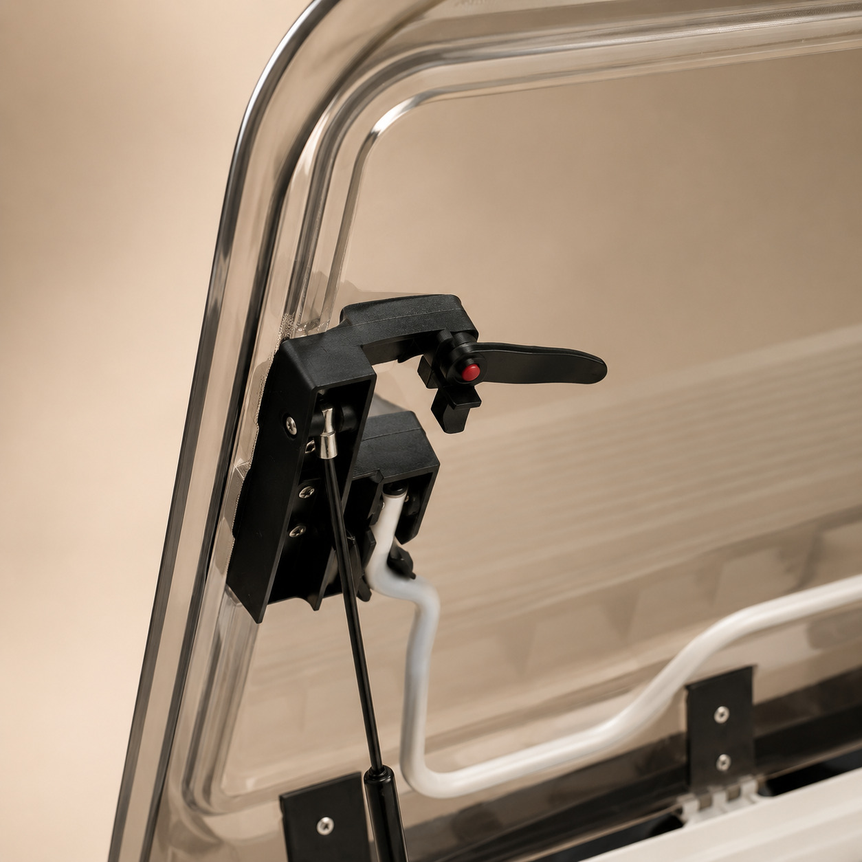 Ventana de Techo para Caravana, 700*500 claraboya homologado 43R con Luz LED, Mosquitera y Oscurecedor, Apertura Manual hasta 60°, Doble Cúpula Acrílica con Ventilación Permanente - Imagen 11