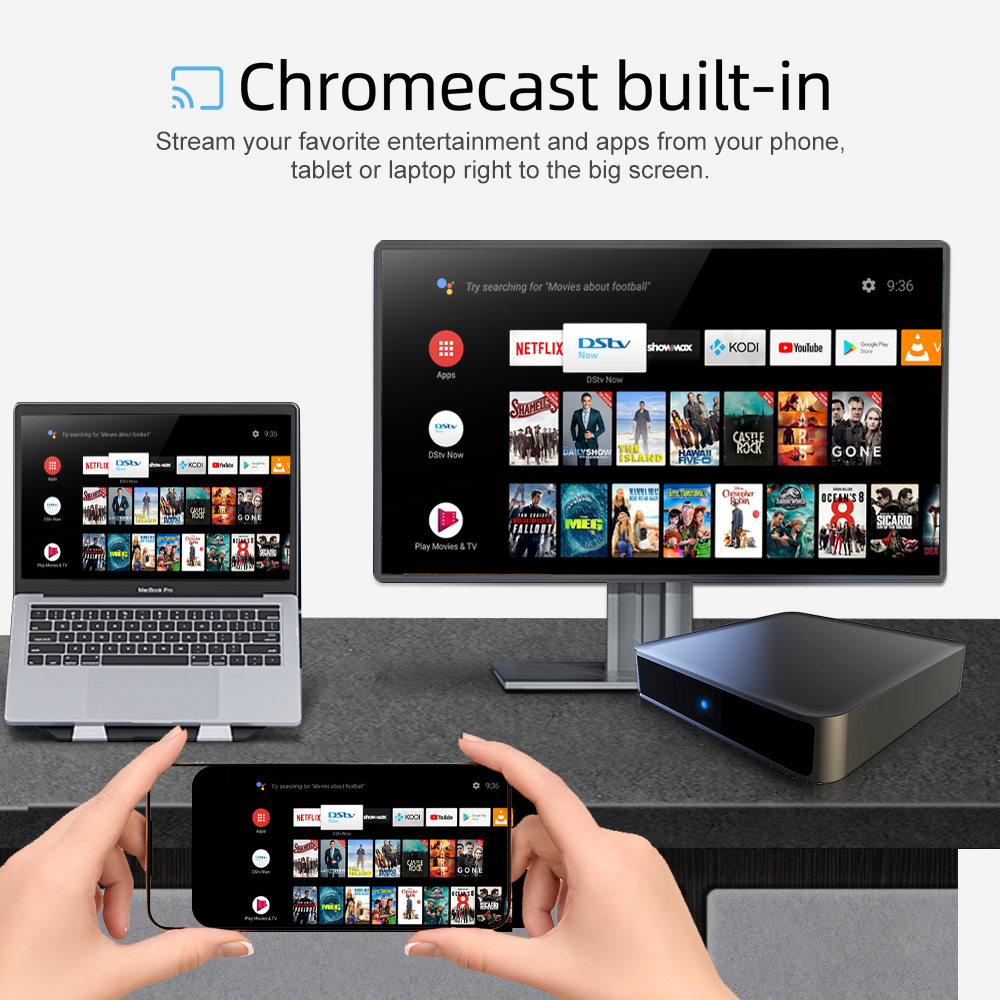 GD2 TV Box 4K certificado por Google con Netflix, Disney+ y Chromecast - Imagen 4
